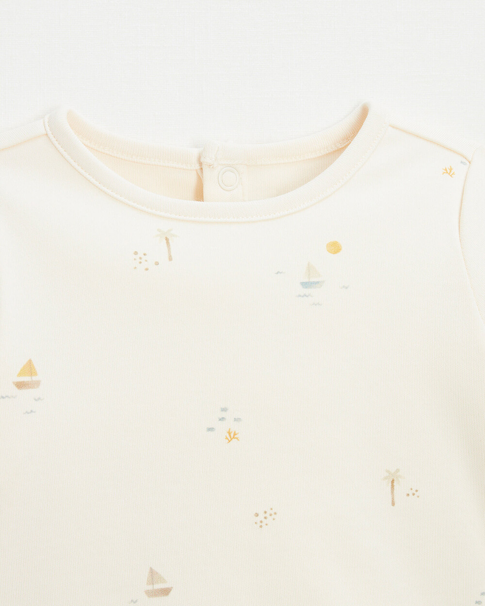 Sailor print t-shirt Ecru color  Natalys