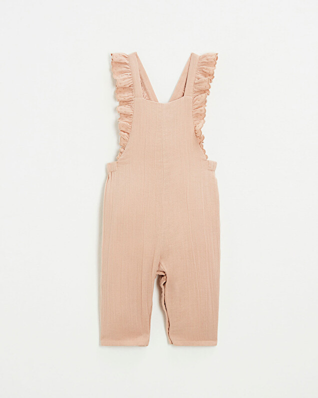 Cotton gauze jumpsuit Powder pink color  Natalys