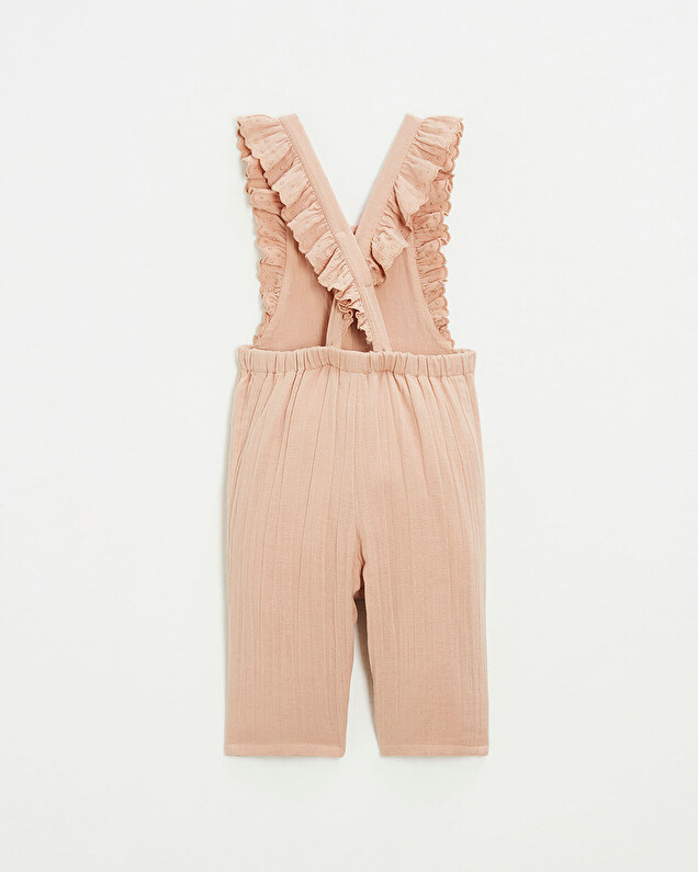 Cotton gauze jumpsuit Powder pink color  Natalys