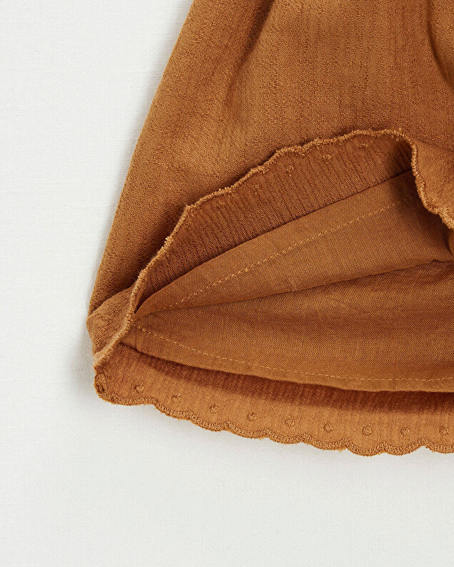 Crepe dress Bronze color  Natalys