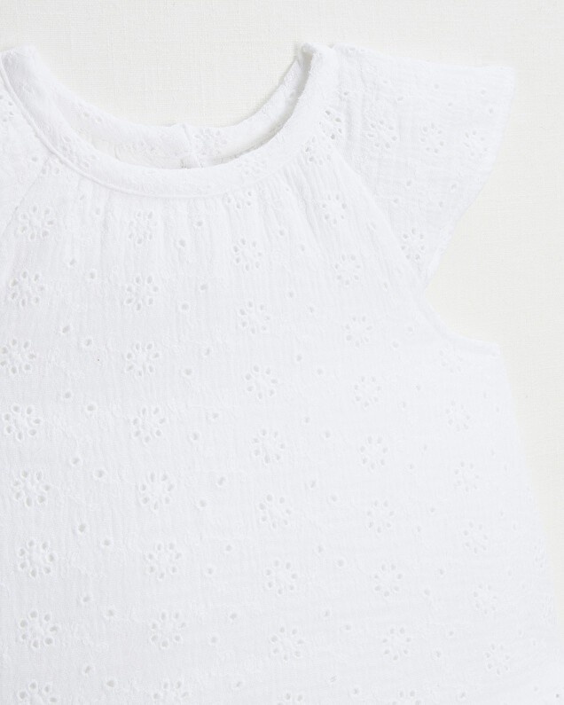 English embroidery dress Ecru color  Natalys