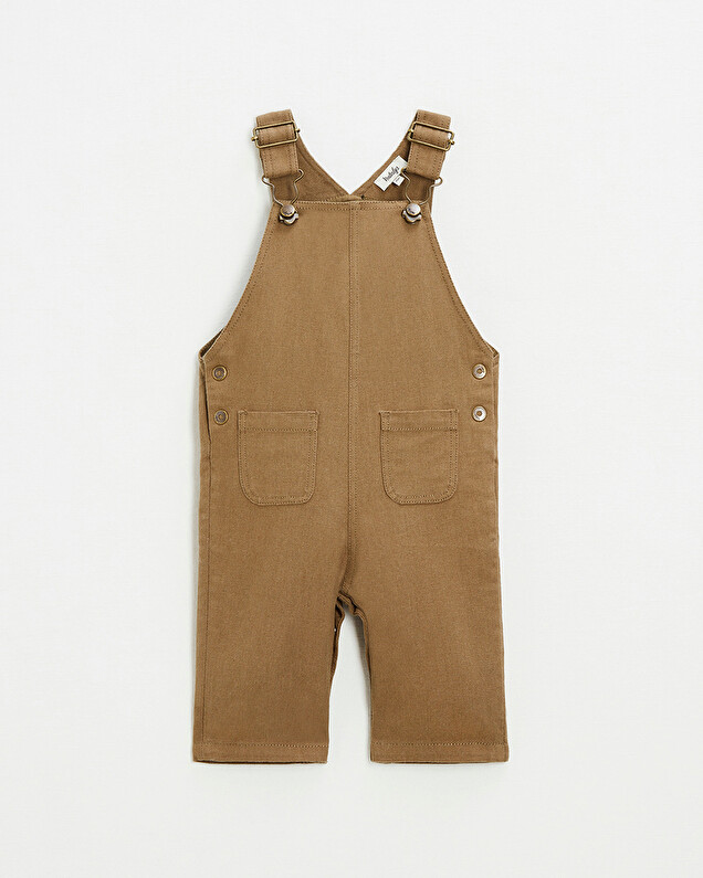 cotton canvas overalls Brown color  Natalys