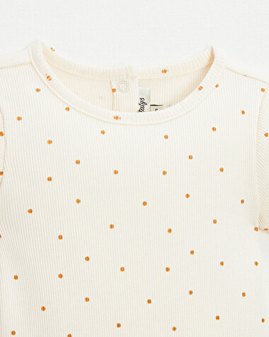 Short sleeve bodysuit Polka dot print  Natalys