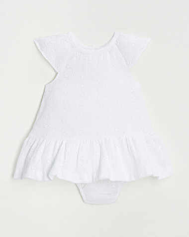 English embroidery dress Ecru color  Natalys