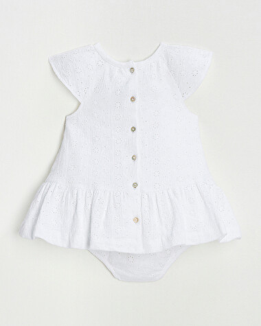 English embroidery dress Ecru color  Natalys