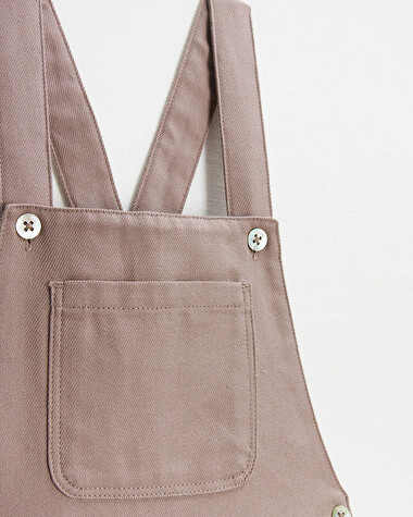 Twill overalls Pink color  Natalys