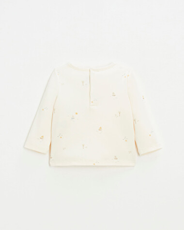 Sailor print t-shirt Ecru color  Natalys