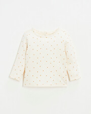 Polka dot print t-shirt Ecru color Natalys