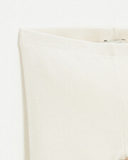 Cotton ribbed leggings Chalk color  Natalys
