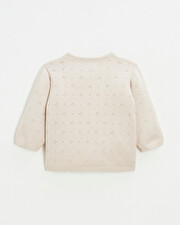 Openwork knit cardigan Pink color Natalys
