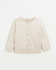 Openwork knit cardigan Pink color Natalys