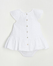 English embroidery dress Ecru color Natalys