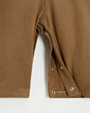 cotton canvas overalls Brown color  Natalys