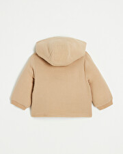 Cotton gauze padded jacket Camel color Natalys