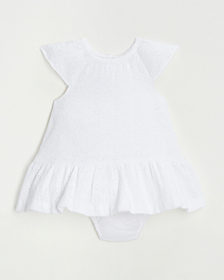 English embroidery dress Ecru color Natalys