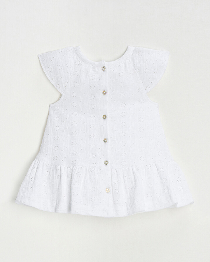English embroidery dress Ecru color Natalys