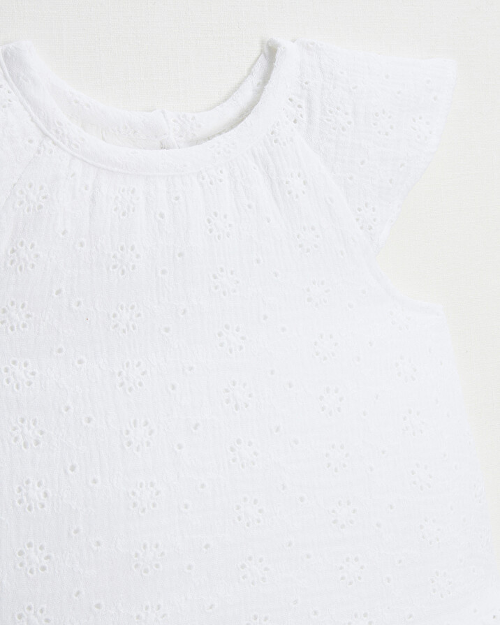 English embroidery dress Ecru color Natalys