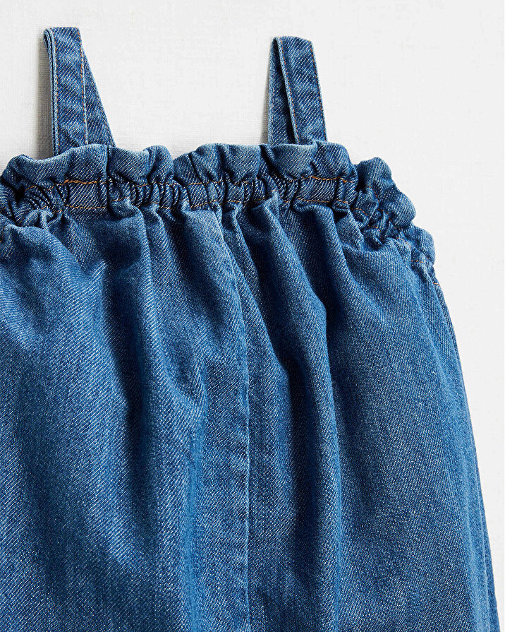Short denim jumpsuit Blue color Natalys