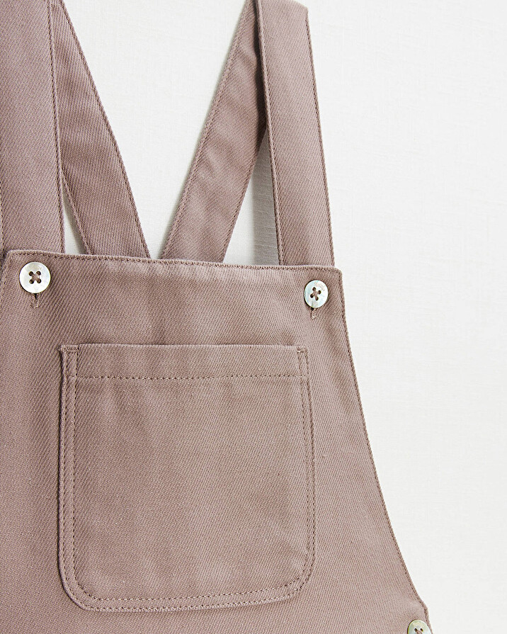 Twill overalls Pink color Natalys