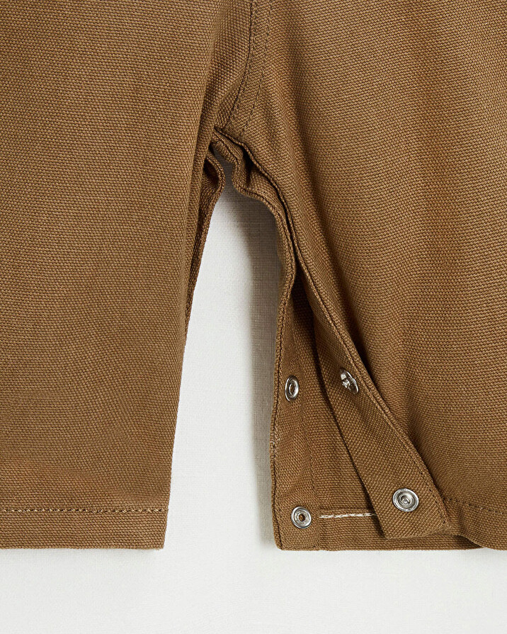 cotton canvas overalls Brown color  Natalys