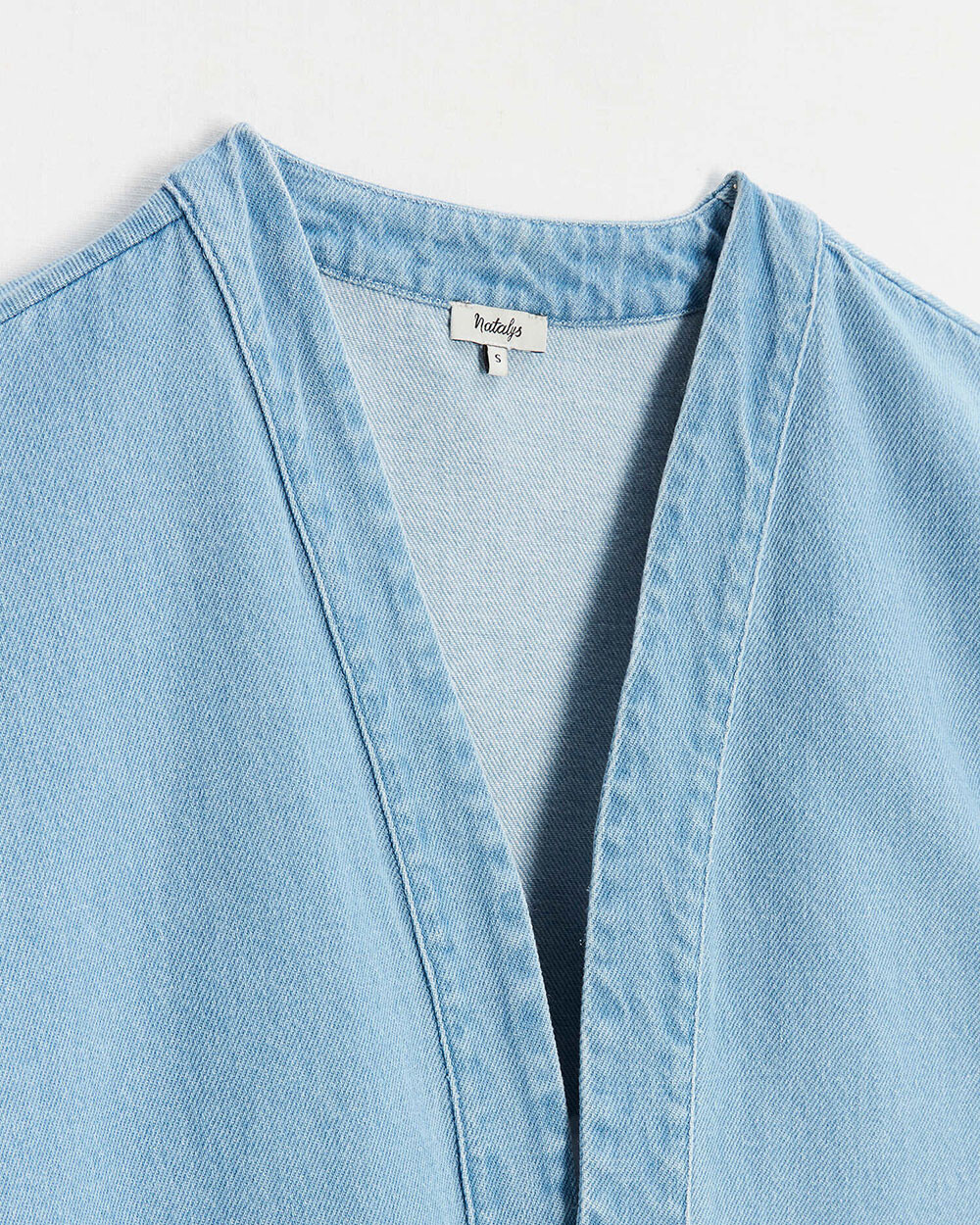 Denim kimono jacket Light blue color  Natalys
