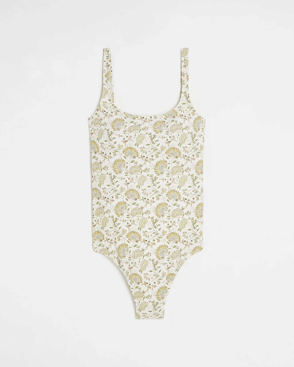 UV protection swimsuit Flower print Cache coeur