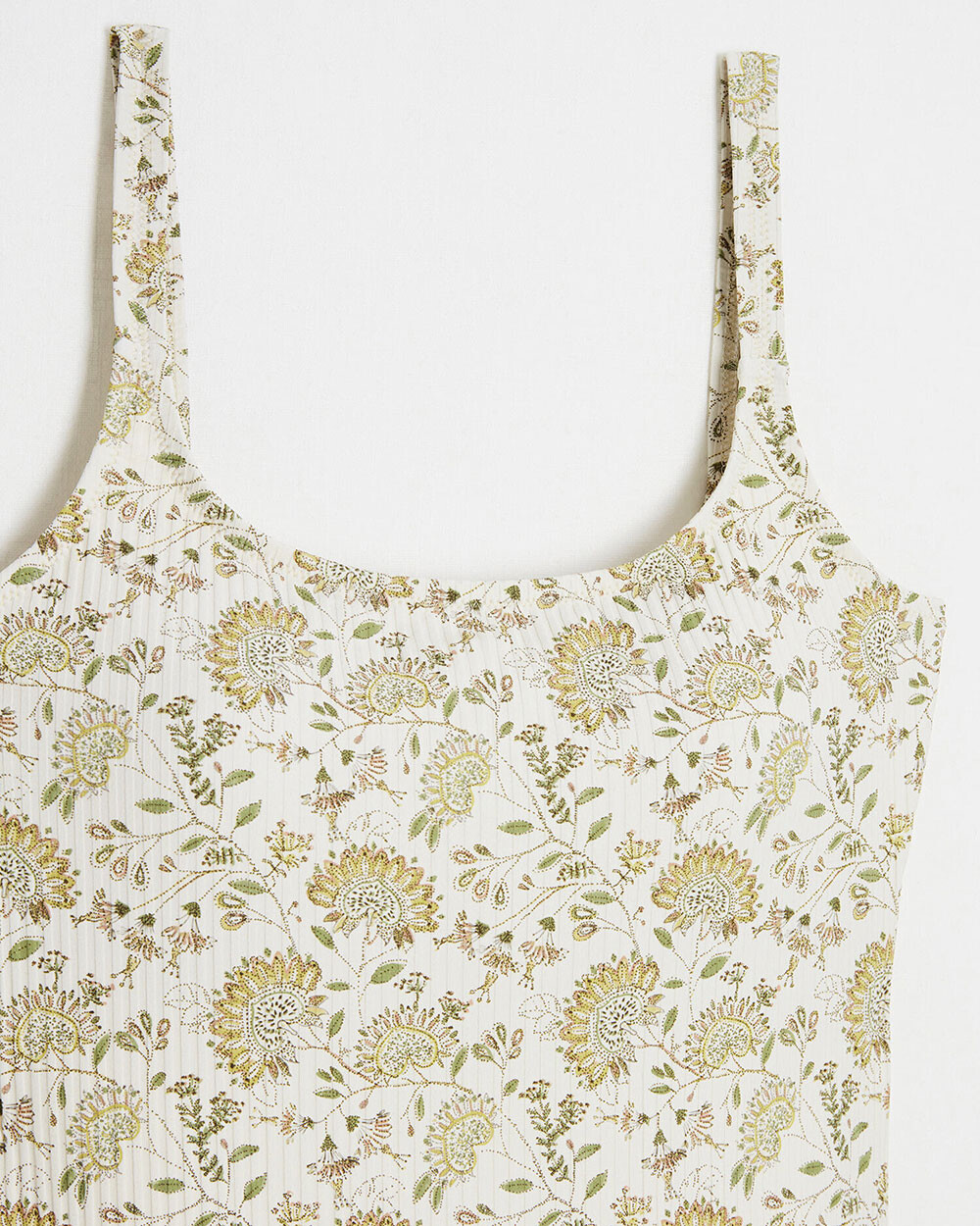 UV protection swimsuit Flower print Cache coeur