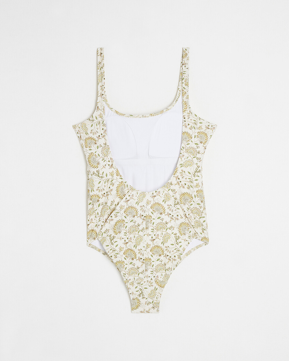 UV protection swimsuit Flower print Cache coeur