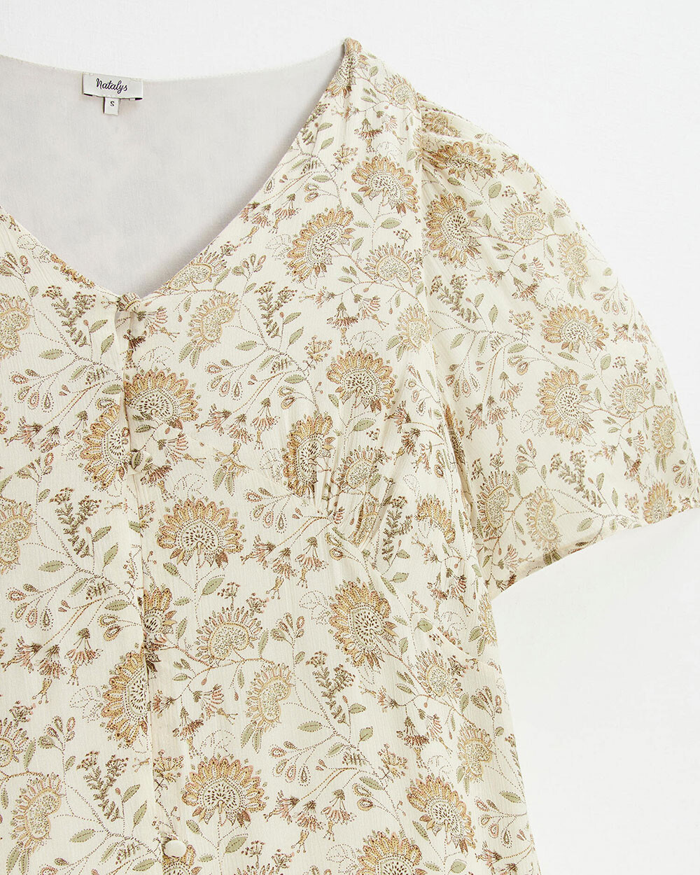 Long dress Indian flower print Natalys