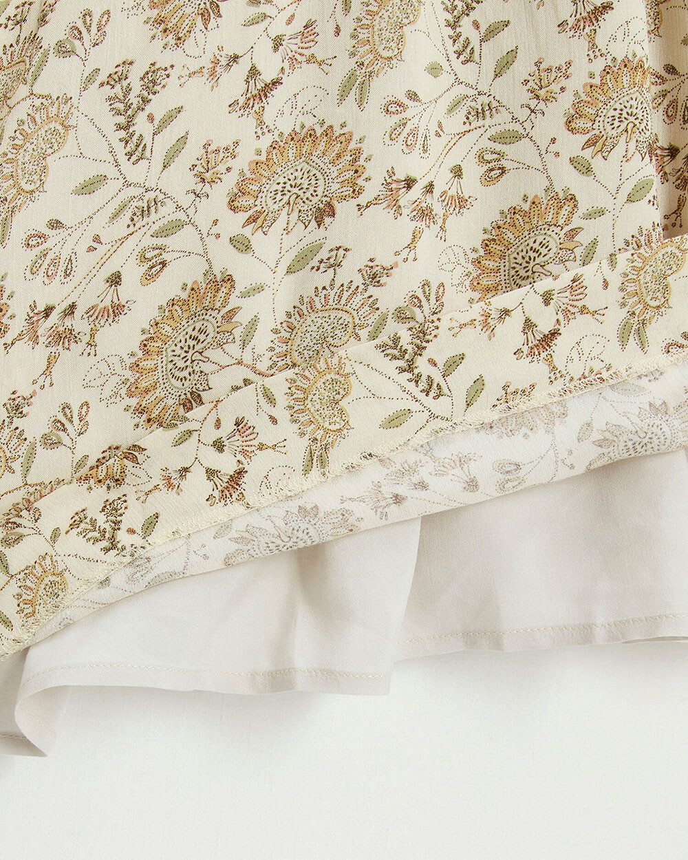 Long dress Indian flower print Natalys