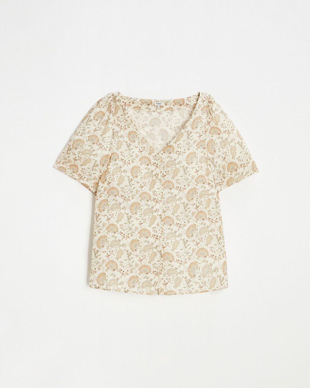 Crepe blouses Indian flower print Natalys