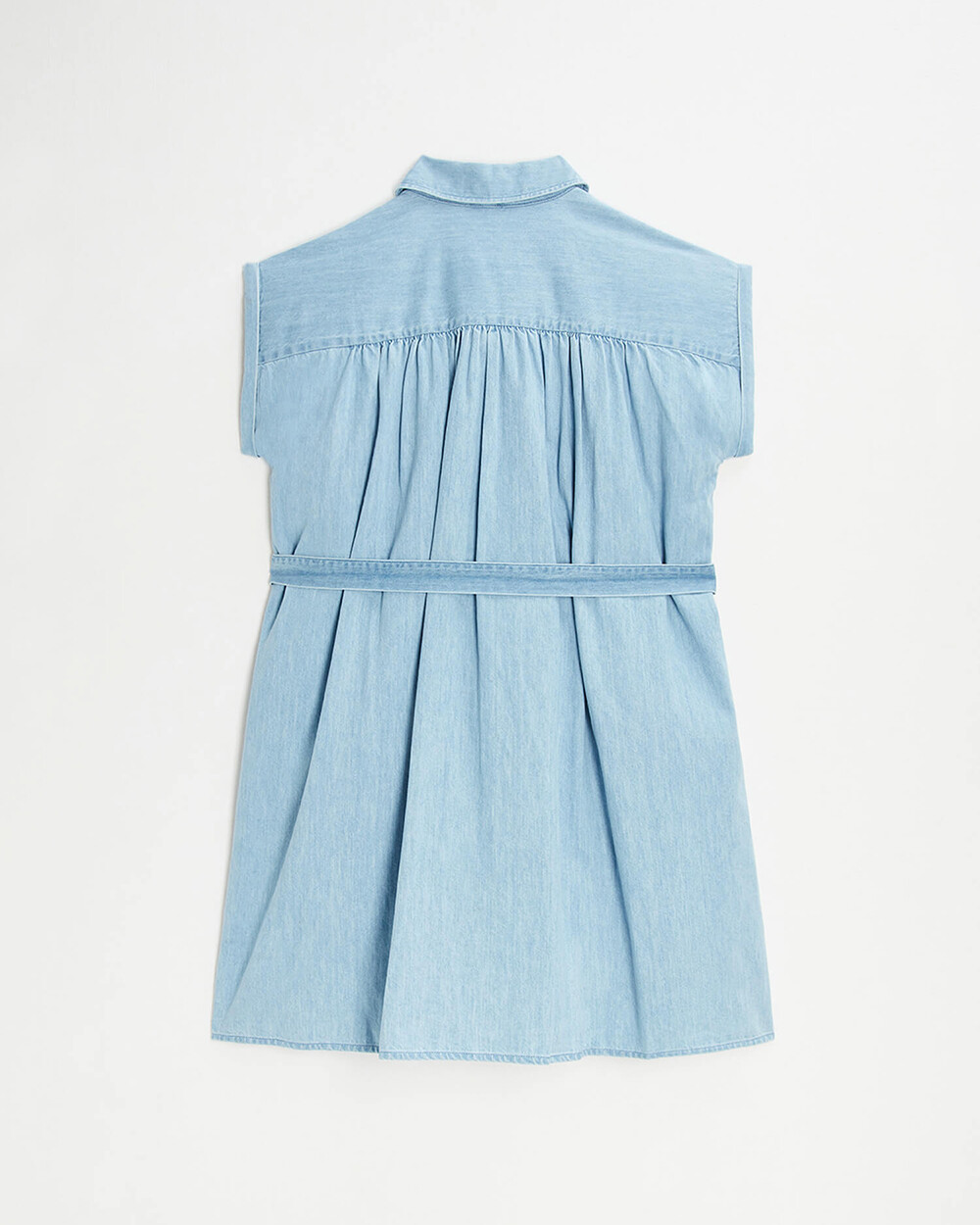 Denim maternity dress Light blue color Natalys