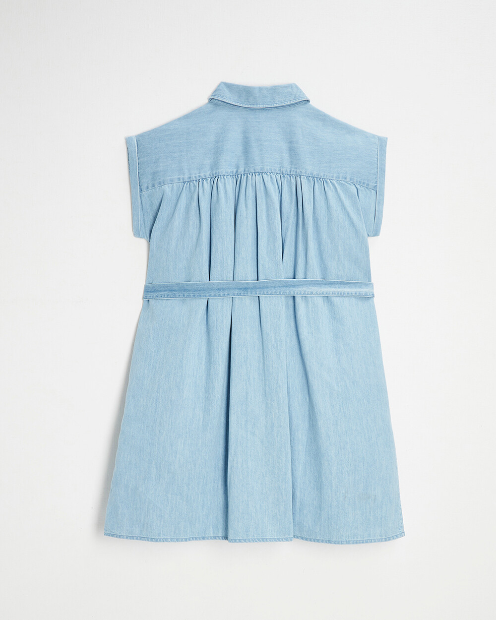 Denim maternity dress Light blue color Natalys