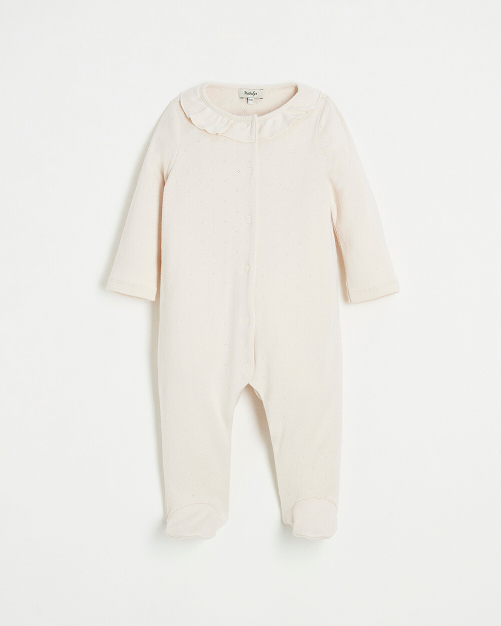 Openwork cotton sleepsuit Light pink color  Natalys