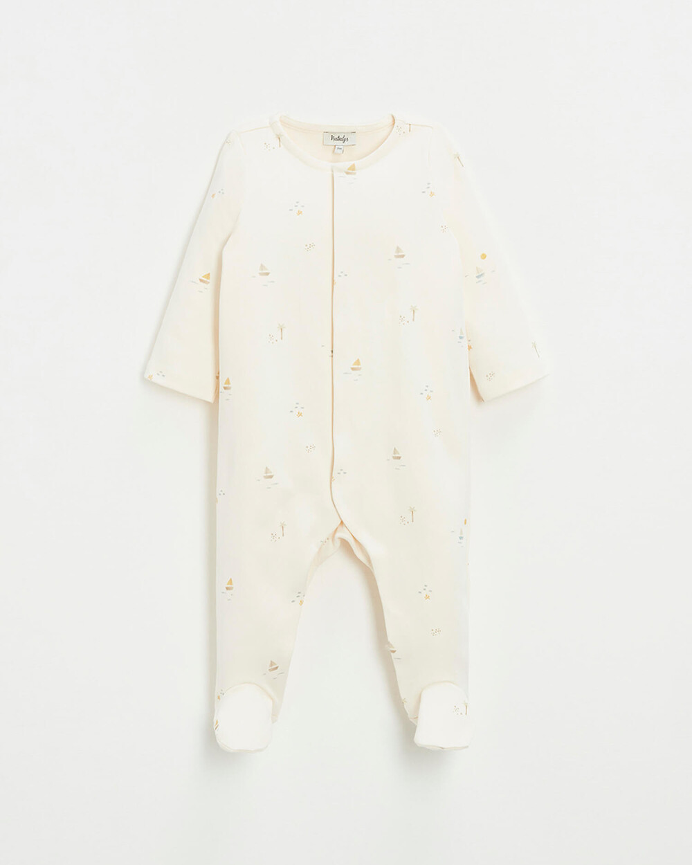 Cotton sleepsuit Marine print  Natalys