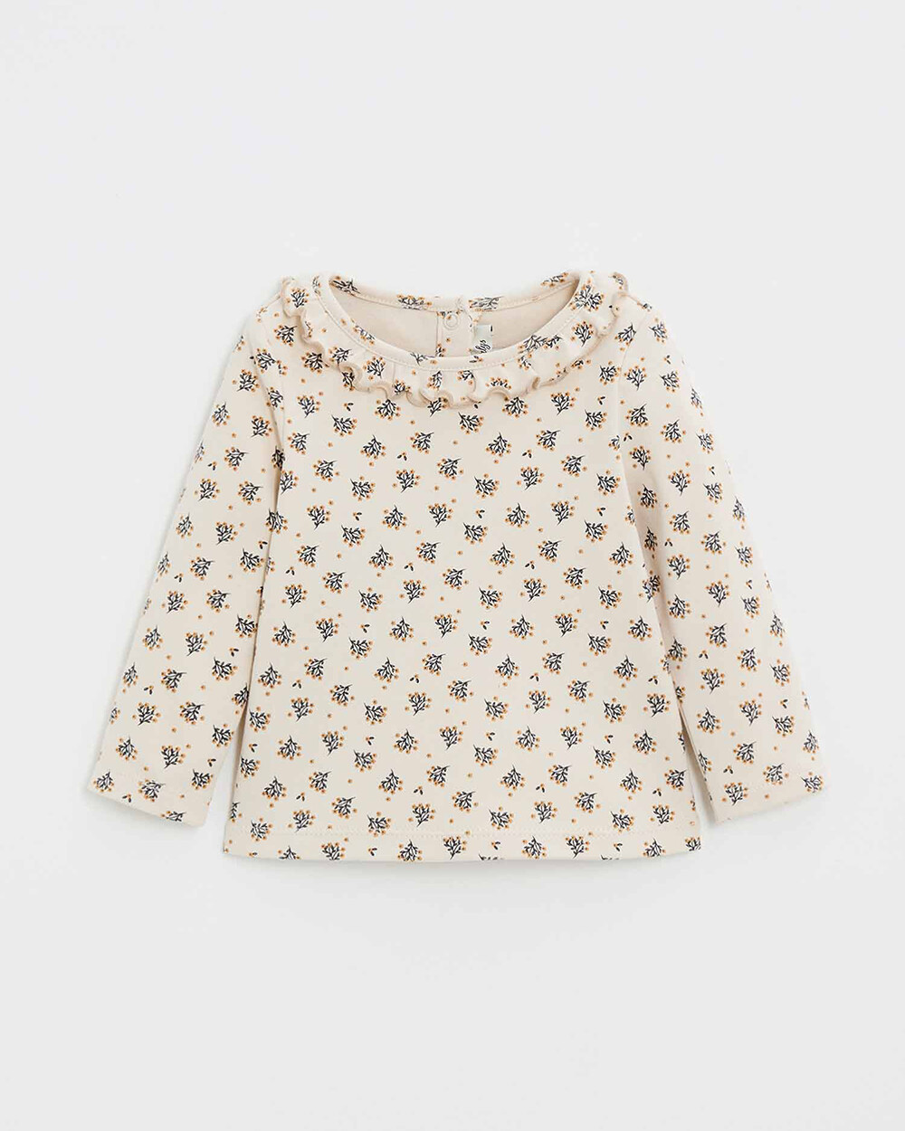 Long sleeve t-shirt Gold button print  Natalys