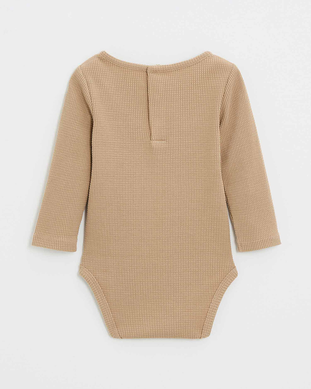 Embroidered long-sleeved bodysuit Caramel color  Natalys