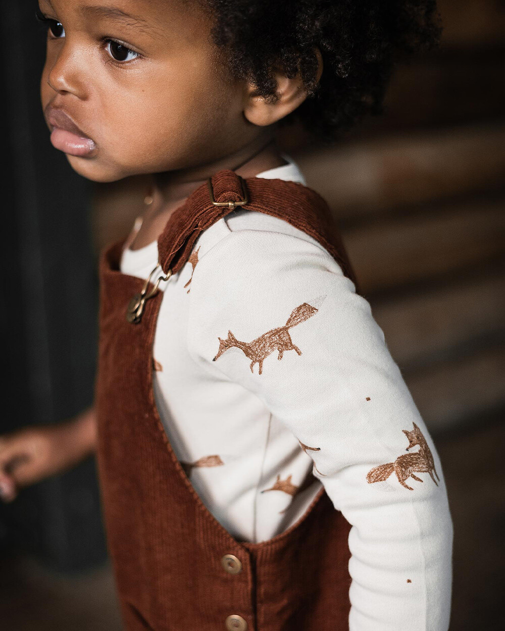 Printed long-sleeved t-shirt Fox print Natalys