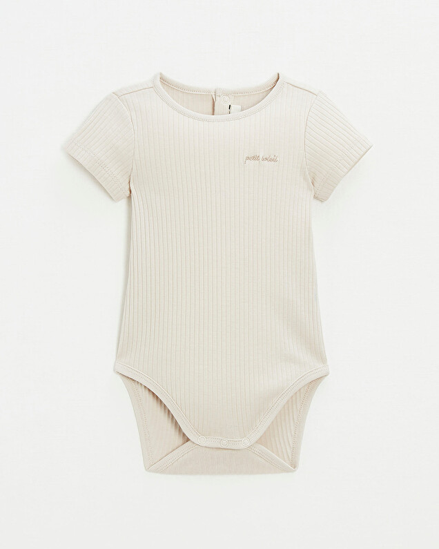 Short sleeve bodysuit Natural color  Natalys