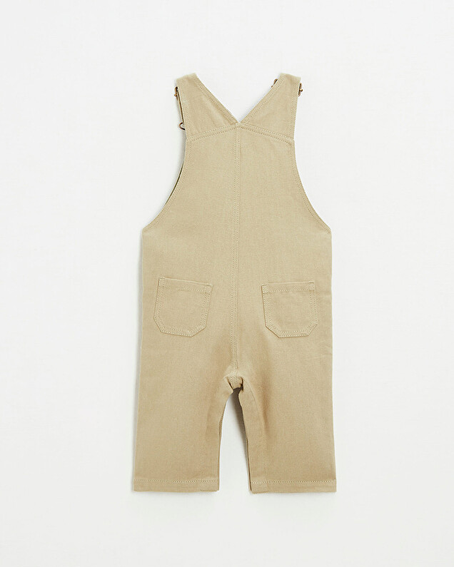 Cotton canvas overalls Light khaki color  Natalys