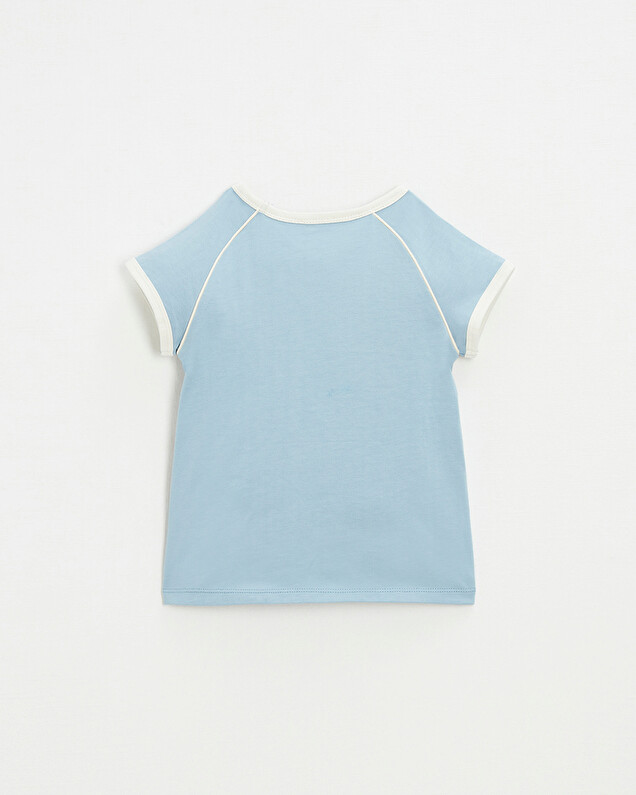 Short sleeve t-shirt Blue grey color  Natalys