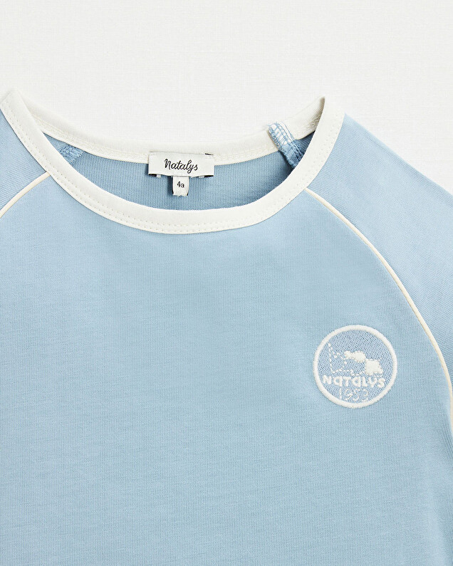Short sleeve t-shirt Blue grey color  Natalys