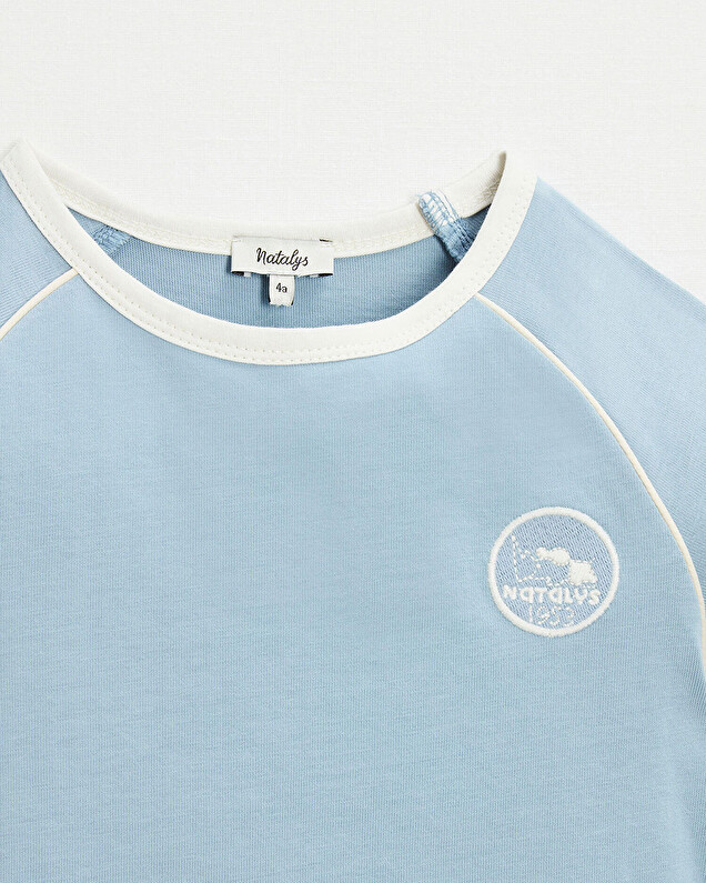 Short sleeve t-shirt Blue grey color  Natalys