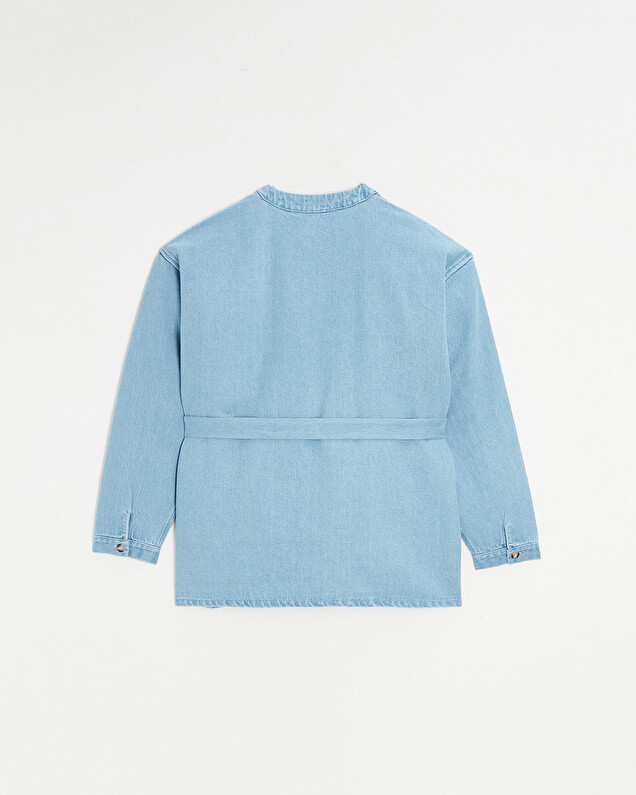 Denim kimono jacket Light blue color  Natalys