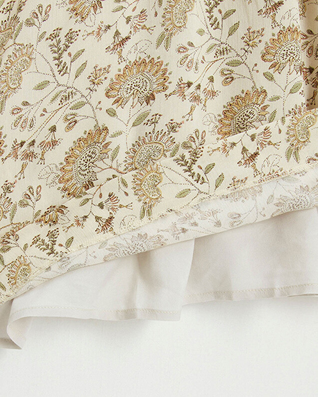 Long dress Indian flower print  Natalys