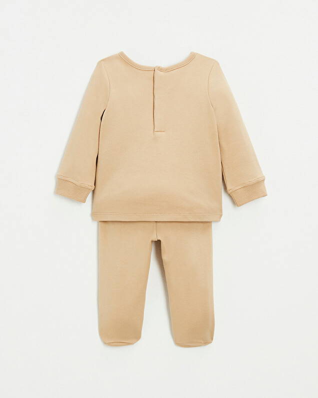 2-piece cotton pajamas Camel color  Natalys