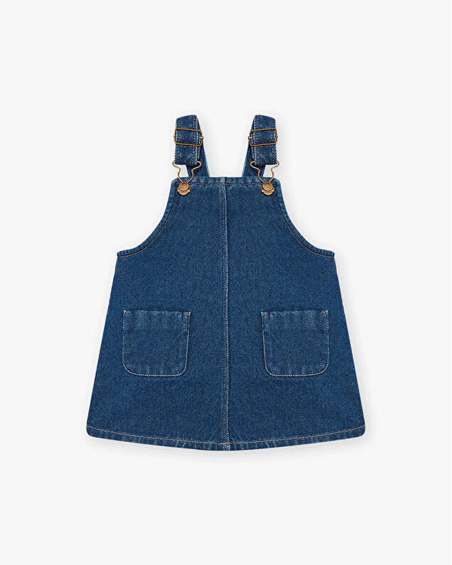 Denim overall dress Blue color  Natalys