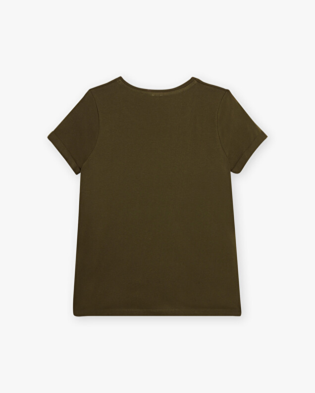 Khaki t-shirt Khaki color  Natalys