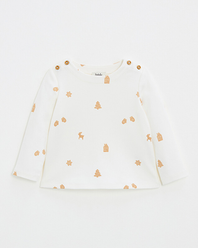 Printed long-sleeved t-shirt Cookie print  Natalys