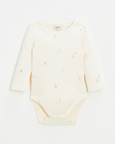 Long sleeve bodysuit Marine print  Natalys